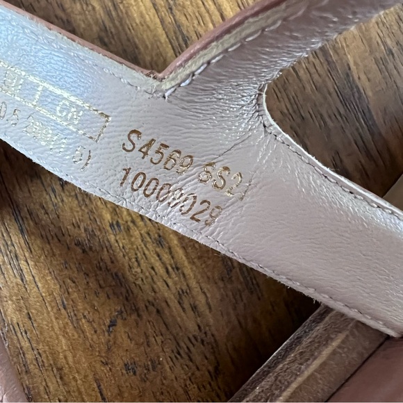 Stuart Weitzman Goldie Lace-Up Pearl Embellished Sandal Size 10AA - Picture 9 of 12